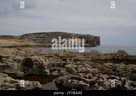 Blue Hole, Triq Il Gebla Tal General, San Lawrenz, Gozo, Malta, Europa Stockfoto