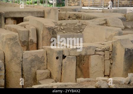 Tarxien Tempel, Tarscen, Malta, Europa Stockfoto