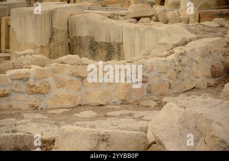 Tarxien Tempel, Tarscen, Malta, Europa Stockfoto