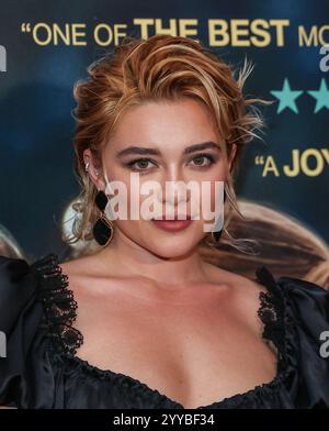 London, Großbritannien. Dezember 2024. Florence Pugh wird bei einer Sondervorführung von „We Live in Time“ im Ham Yard Hotel in London gesehen. (Foto: Brett Cove/SOPA Images/SIPA USA) Credit: SIPA USA/Alamy Live News Stockfoto