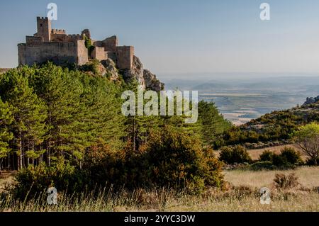 Schloss Loarre, Huesca, Aragon, Spanien Stockfoto