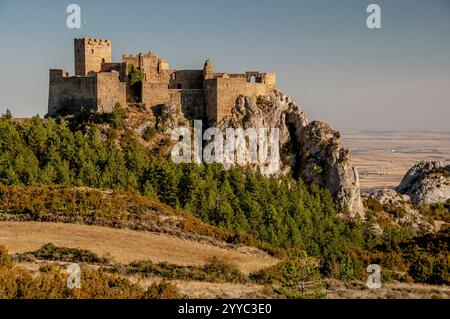 Schloss Loarre, Huesca, Aragon, Spanien Stockfoto