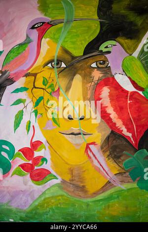 Lebensmittelmarkt, Cotundo, Provinz Napo, Amazonien, Ecuador Stockfoto