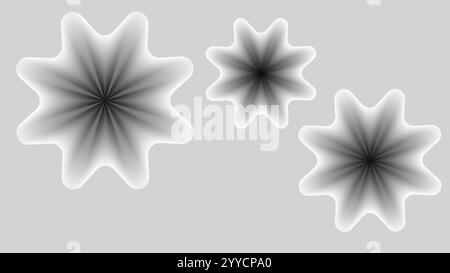 Graue abstrakte Hintergrundtapete mit Moire Guilloche-Elementen Stock Vektor