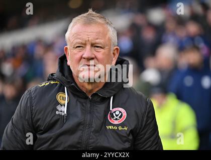 Birmingham, Großbritannien. Dezember 2024. Chris Wilder Manager von Sheffield United während des Premier League-Spiels im Villa Park, Birmingham. Der Bildnachweis sollte lauten: Andrew Yates/Sportimage Credit: Sportimage Ltd/Alamy Live News Stockfoto