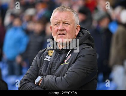 Birmingham, Großbritannien. Dezember 2024. Chris Wilder Manager von Sheffield United während des Premier League-Spiels im Villa Park, Birmingham. Der Bildnachweis sollte lauten: Andrew Yates/Sportimage Credit: Sportimage Ltd/Alamy Live News Stockfoto