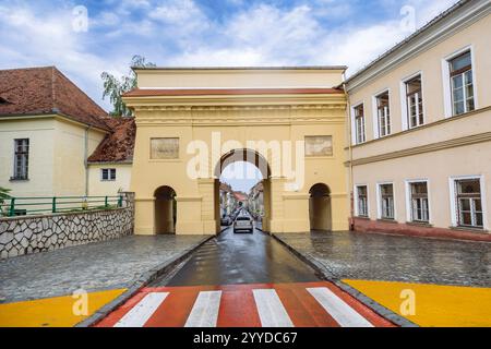 BRASOV (RUMÄNIEN) - Șchei-Tor (Poarta Schei). Stockfoto