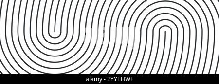 Abstrakte geometrische Linien im modernen Boho-Stil. Minimalistisches Retro-Poster mit Bögen, Bögen und Wellen. Abbildung des flachen Vektors isoliert Stock Vektor