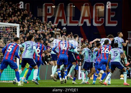 London, Großbritannien. Dezember 2024. London, England, 22. Dezember 2024: Premier League-Spiel zwischen Crystal Palace und Arsenal im Selhurst Park in London, England. (Pedro Porru/SPP) Credit: SPP Sport Press Photo. /Alamy Live News Stockfoto