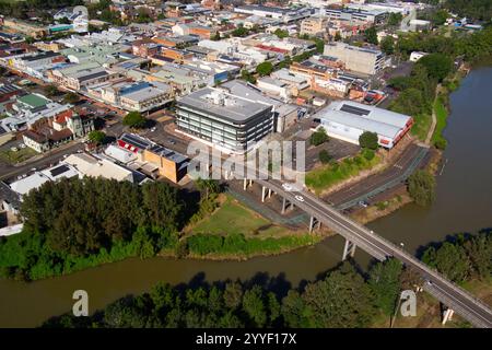Luftpanorama von Lismore Northern Rivers New South Wales Australien Stockfoto
