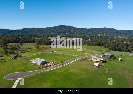 Luftunterteilung am Rande des Nimbin Northern Rivers New South Wales Australien Stockfoto