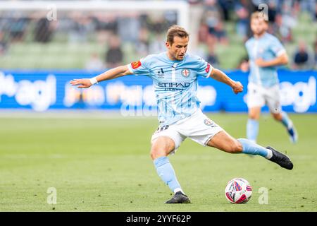 Melbourne, Australien. Dezember 2024. Andreas Kuen (Melbourne City) wurde während des A-Leagues Men Matches zwischen Melbourne Victory FC und Melbourne City FC im AAMI Park gesehen. Endergebnis Melbourne Sieg 1 - Melbourne City 1. (Foto: Olivier Rachon/SOPA Images/SIPA USA) Credit: SIPA USA/Alamy Live News Stockfoto