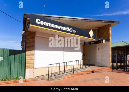 Commonwealth Bank CBA-Gebäude in Walgett, New South Wales, Australien Stockfoto