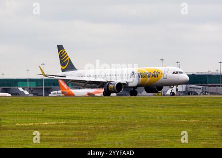 OY-PAA Primera Airlines Scandinavia Airbus A321-251N London Heathrow UK 20-06-2018 v3 Stockfoto