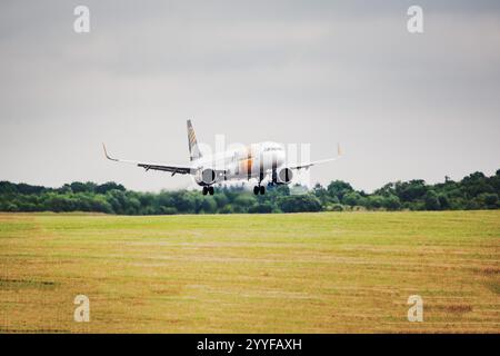 OY-PAA Primera Airlines Scandinavia Airbus A321-251N London Stansted UK 20-06-2018 v2 Stockfoto