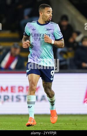 London, Großbritannien. Dezember 2024. Gabriel Jesus von Arsenal während des Spiels Crystal Palace FC gegen Arsenal FC English Premier League im Selhurst Park, London, England, Vereinigtes Königreich am 21. Dezember 2024 Credit: Every Second Media/Alamy Live News Stockfoto