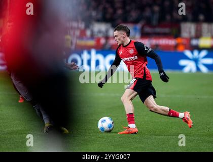 Leverkusen, BayArena, 21.12.2024: Beim Spiel der 1.Bundesliga Bayer 04 Leverkusen vs. SC Freiburg. Stockfoto