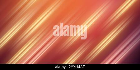 Roter orangefarbener Bewegungshintergrund leuchtender roter und oranger Verlauf mit energetischen diagonalen Streifen Stockfoto
