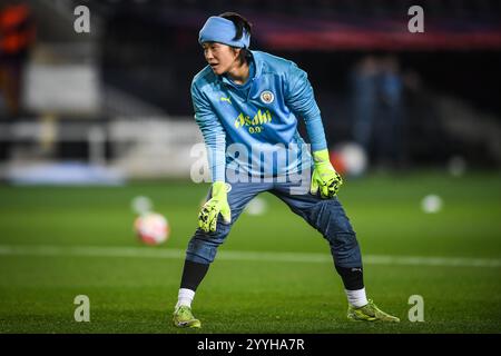 Ayaka YAMASHITA von Manchester City während der UEFA Women’s Champions League, Gruppe D, Fußballspiel zwischen FC Barcelona und Manchester City FC am 18. Dezember 2024 in Estadi Olimpic Lluis Companys in Barcelona, Spanien - Foto Matthieu Mirville (S Ros) / DPPI Stockfoto