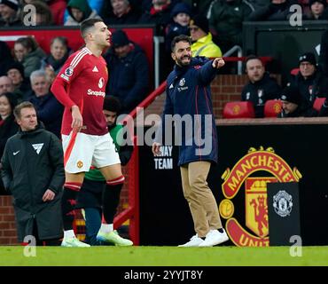 Manchester, Großbritannien. Dezember 2024. Ruben Amorim Manager von Manchester United während des Premier League-Spiels in Old Trafford, Manchester. Der Bildnachweis sollte lauten: Andrew Yates/Sportimage Credit: Sportimage Ltd/Alamy Live News Stockfoto