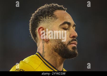 Leicester, Großbritannien. Dezember 2024. Matheus Cunha von Wolverhampton Wanderers während des Premier League-Spiels Leicester City gegen Wolverhampton Wanderers im King Power Stadium, Leicester, Vereinigtes Königreich, 22. Dezember 2024 (Foto: Alfie Cosgrove/News Images) in Leicester, Vereinigtes Königreich am 22. Dezember 2024. (Foto: Alfie Cosgrove/News Images/SIPA USA) Credit: SIPA USA/Alamy Live News Stockfoto