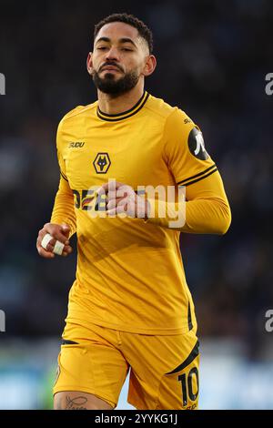 Wolverhampton, Großbritannien. Dezember 2024. Matheus Cunha of Wolves während des Spiels Leicester City FC gegen Wolverhampton Wanderers FC English Premier League im Molineux Stadium, Wolverhampton, England, Vereinigtes Königreich am 22. Dezember 2024 Credit: Every Second Media/Alamy Live News Stockfoto