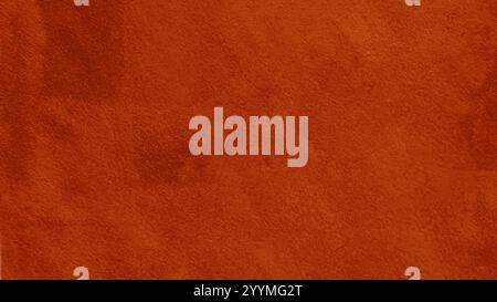 Abstrakter Grunge-Hintergrund aus Gips rot, orange Farbe. Raue Stuckwand, orange lackiert. Stockfoto