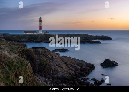 Buchan Ness Lighthouse, Boddam, Aberdeenshire, Schottland Stockfoto