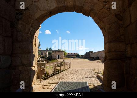 Zugang zur Alcazaba von Merida, Spanien Stockfoto