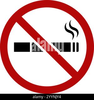 kein Rauchen Zeichen Stock Vektor