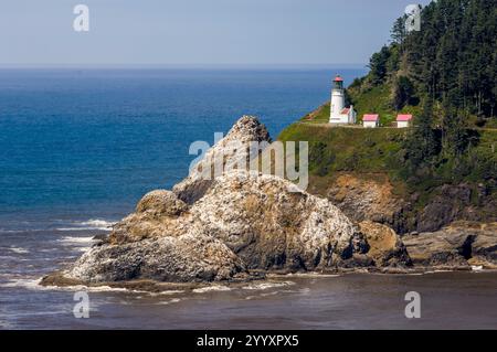Heceta Heads Lighthouse State Scenic Viewpoint, Florence, Oregon. Stockfoto