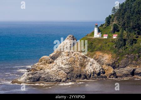 Heceta Heads Lighthouse State Scenic Viewpoint, Florence, Oregon. Stockfoto