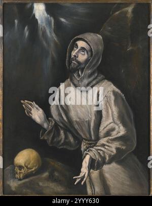 El Greco - St. Franziskus in Ecstasy 4431M09 7GB2M. Stockfoto