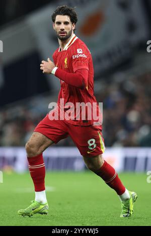 London, Großbritannien. Dezember 2024. Dominik Szoboszlai aus Liverpool während des Premier League-Spiels im Tottenham Hotspur Stadium in London. Der Bildnachweis sollte lauten: Paul Terry/Sportimage Credit: Sportimage Ltd/Alamy Live News Stockfoto