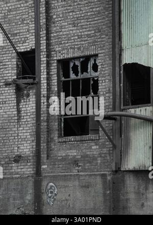 Der stillgelegte, verlassene und abgerissene Carrie Furnace in Rankin, PA Stockfoto