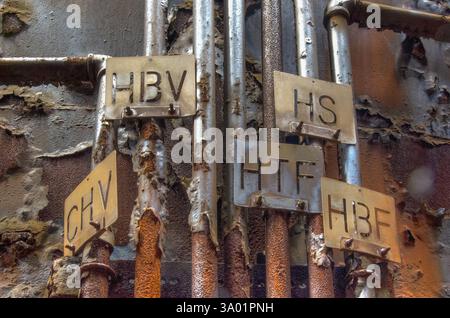 Der stillgelegte, verlassene und abgerissene Carrie Furnace in Rankin, PA Stockfoto