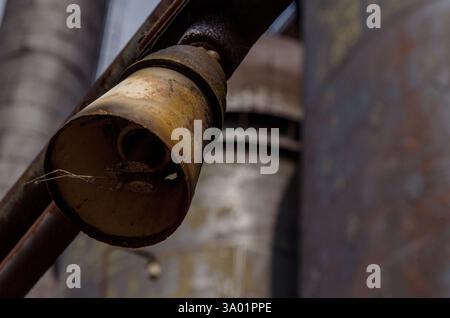 Der stillgelegte, verlassene und abgerissene Carrie Furnace in Rankin, PA Stockfoto