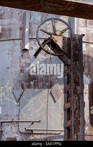 Der stillgelegte, verlassene und abgerissene Carrie Furnace in Rankin, PA Stockfoto