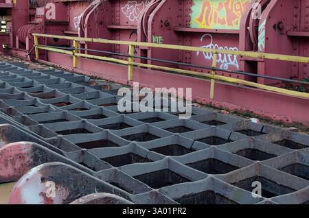 Der stillgelegte, verlassene und abgerissene Carrie Furnace in Rankin, PA Stockfoto