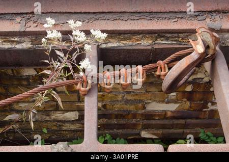 Der stillgelegte, verlassene und abgerissene Carrie Furnace in Rankin, PA Stockfoto