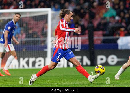 Antoine Griezmann (Atletico de Madrid) wurde während des LaLiga EA SPORTSPIELS zwischen Atletico de Madrid und Athletic Club im Estadio Civitas Metropolitano gesehen. Endergebnis: Atletico de Madrid 1-0 Athletic Club. (Foto: Maciej Rogowski / SOPA Images/SIPA USA) Stockfoto
