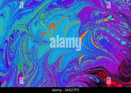 Intensive bunte Mischung aus lebendigen Farben. Abstrakte moderne Hintergrund Vorlagen Design Stockfoto