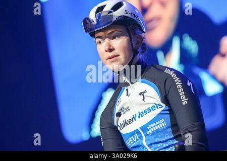 Ninove, Belgien. März 2025. NINOVE, BELGIEN - 1. MÄRZ: Lonneke Uneken während der Omloop Het Nieuwsblad am 1. März 2025 in Ninove, Belgien (Foto: Sportfoto/Orange Pictures) Credit: Orange Pics BV/Alamy Live News Stockfoto