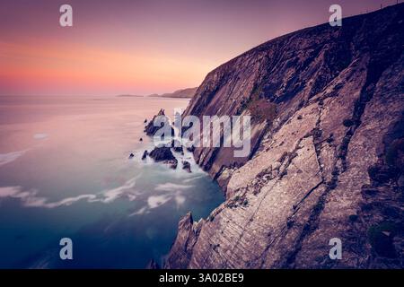 Slea Head Sunset, Dingle Peninsula, Kerry, Irland Stockfoto