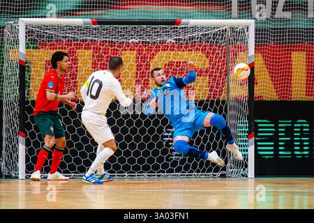 Februar, lissabon, Portugal - UEFA Futsal EURO 2026 Portugal gegen Macedónia do Norte Stockfoto