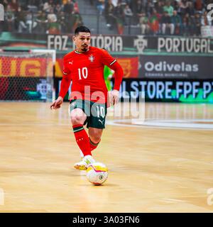 Februar, lissabon, Portugal - UEFA Futsal EURO 2026 Portugal gegen Macedónia do Norte Stockfoto