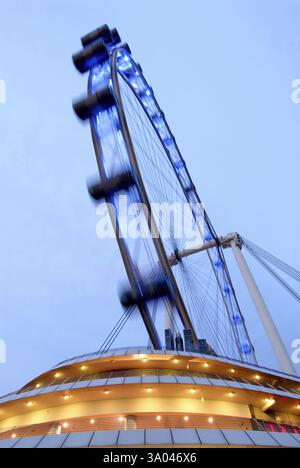 Flyer weltweit größtes Riesenrad, Singapur, Asien Stockfoto