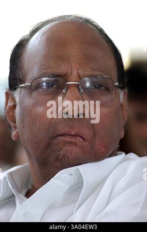 Sharad Pawar nationalistische Partei Kongresspräsidenten Nein Herr Stockfoto