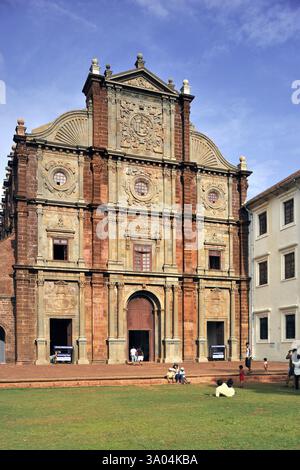 Basilika von Bom Jesus im 17. Jahrhundert, Old Goa, Indien, Asien Stockfoto