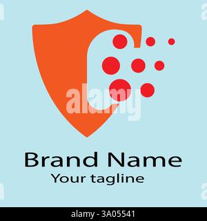 Professionelles, einzigartiges, aktuelles Logo-Design mit verschiedenen Designs derselben Form für Unternehmen. Farbe bearbeitbar. Stock Vektor